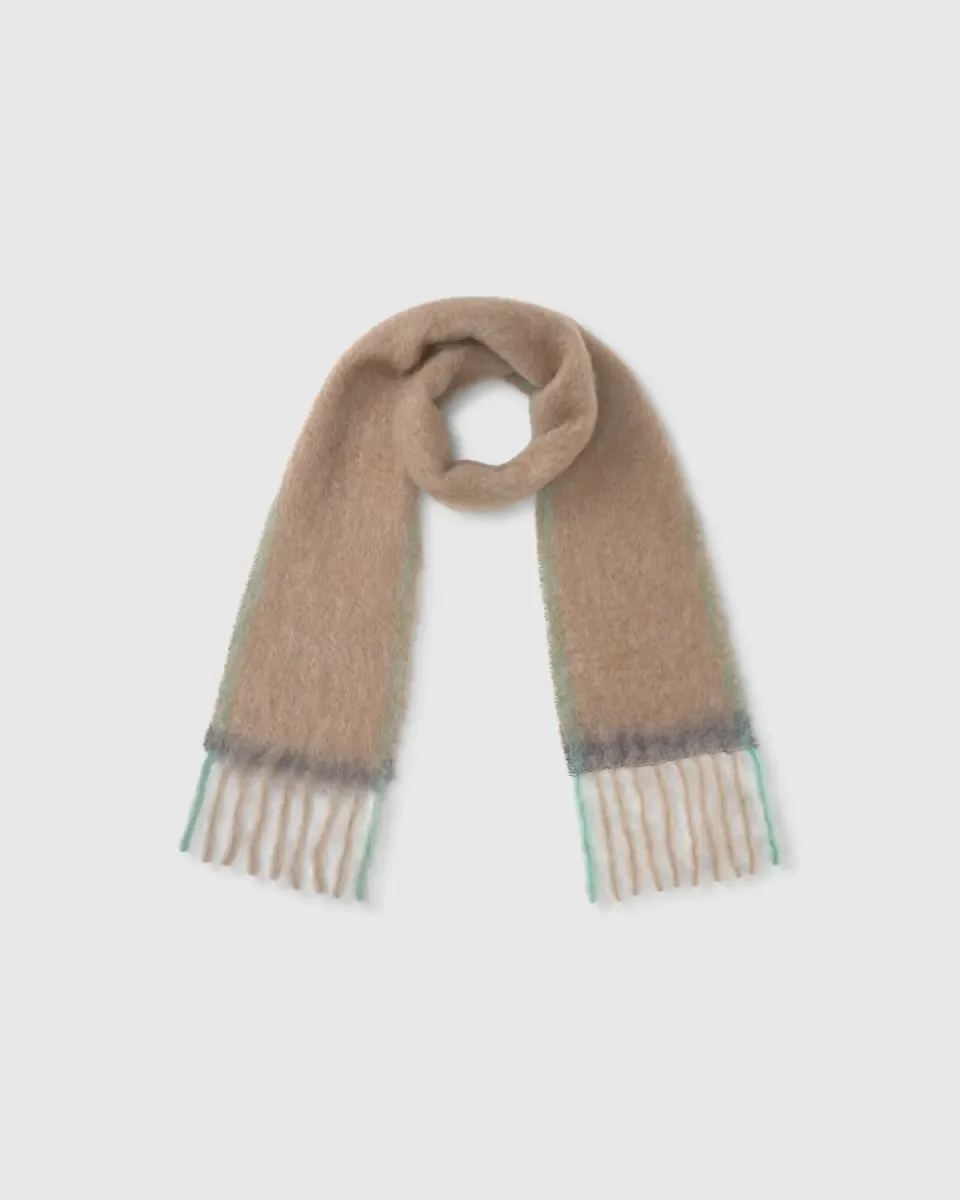 Castaner Katherine sjaal beige mohair ruit