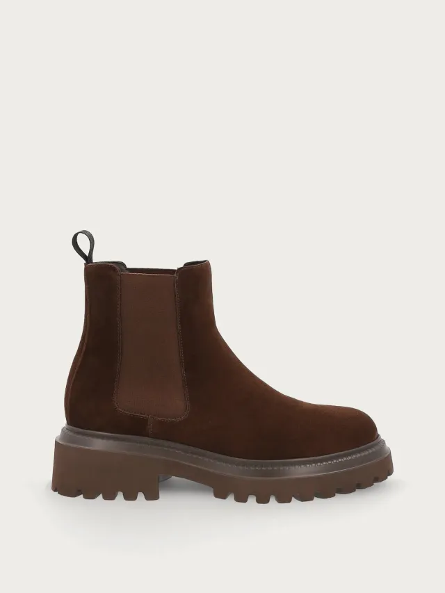 Frau Verona Beatle boots bruin suede dames chunky zool