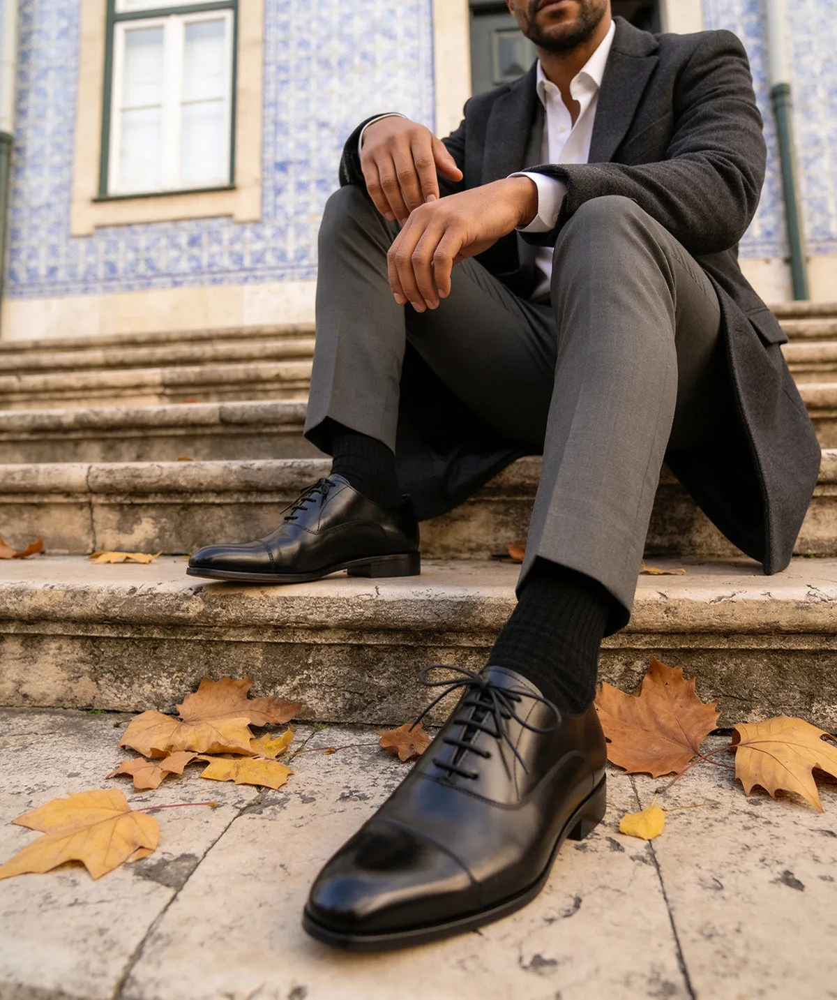 Finsbury WHITNEY oxfordschoenen zwart boxcalf heren