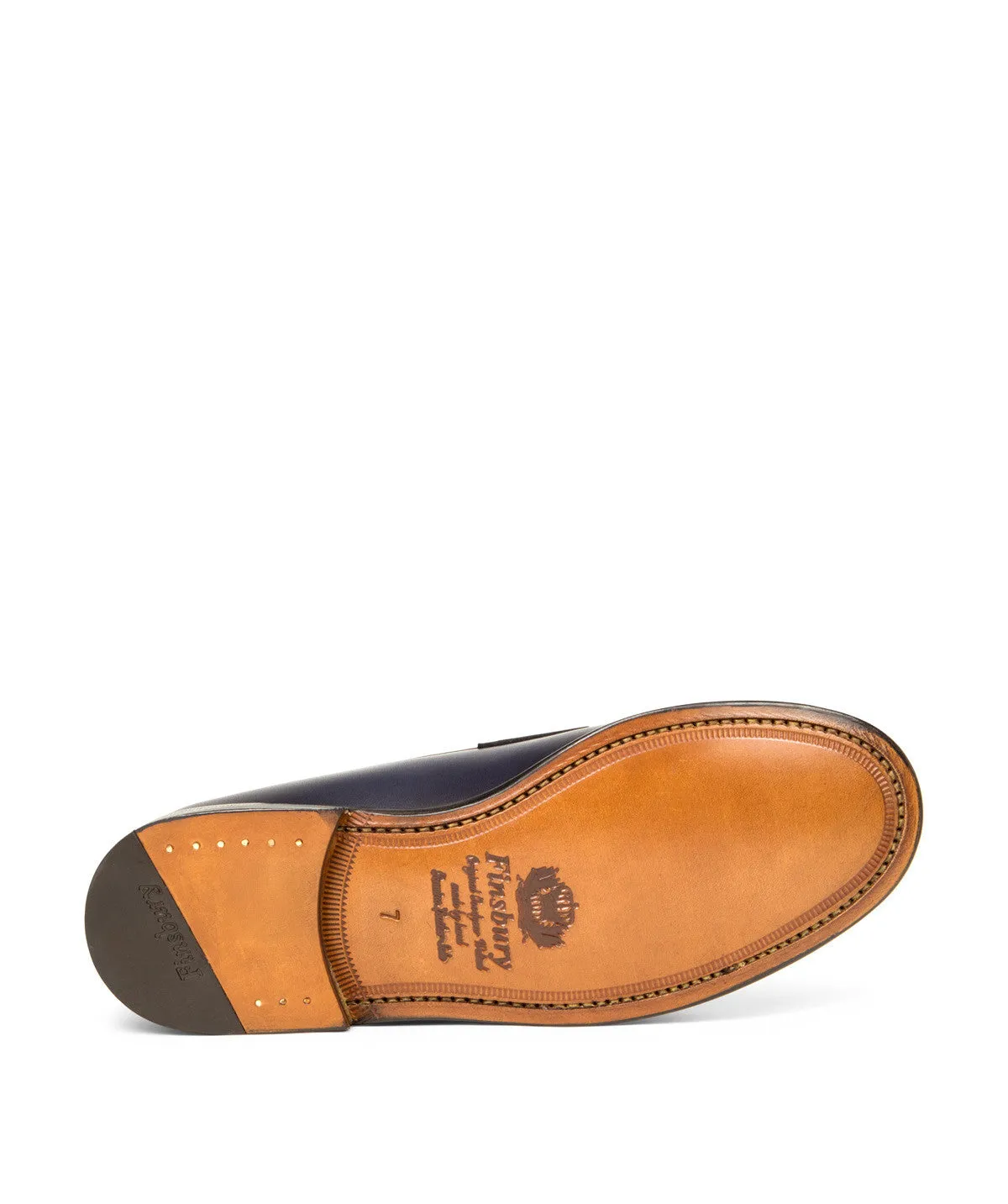 Finsbury COLLEGE 1986 loafers blauw leer heren