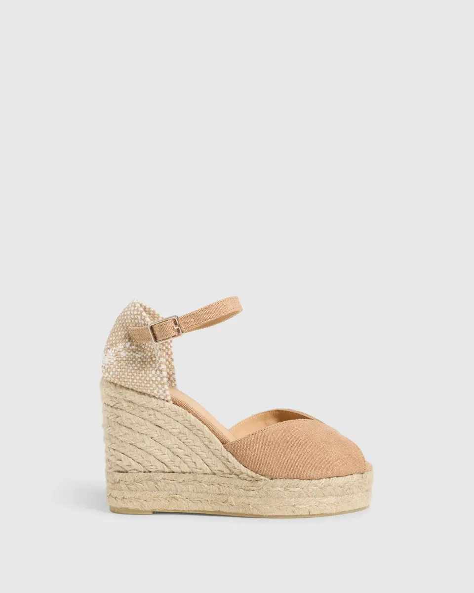Castaner BIANCA/8ED/002 sandalen tostado katoen 11cm