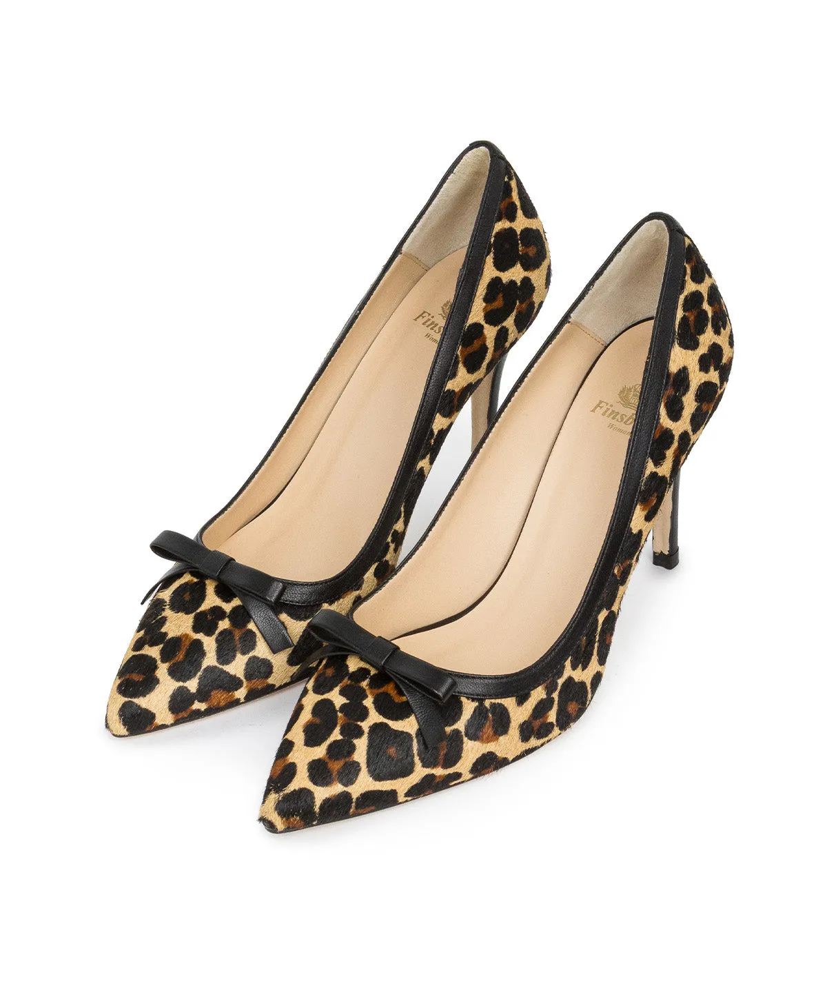 Finsbury Adyson pumps luipaard leer beige