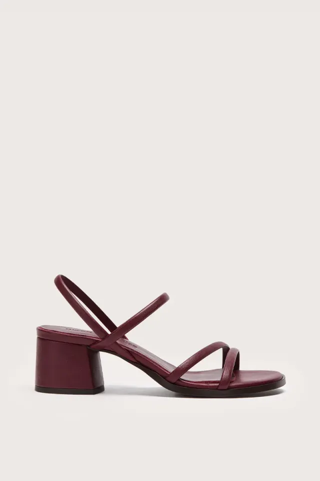 Bryan Stepwise Capri sandalen bordeaux leer hak