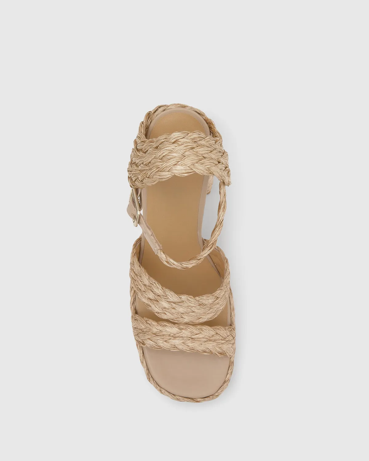 Castaner Fresa/258 sandalen naturel raffia 13cm dames