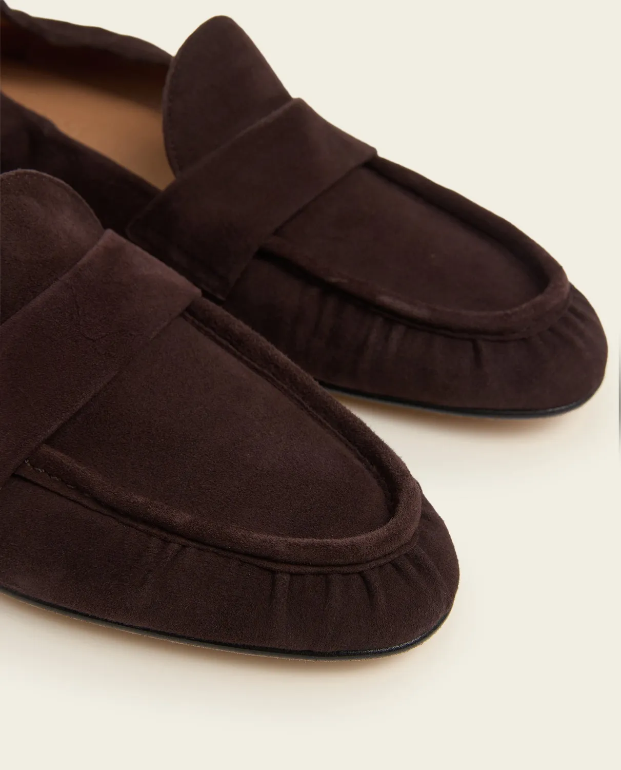 Flattered Samoa loafers chocolade suède