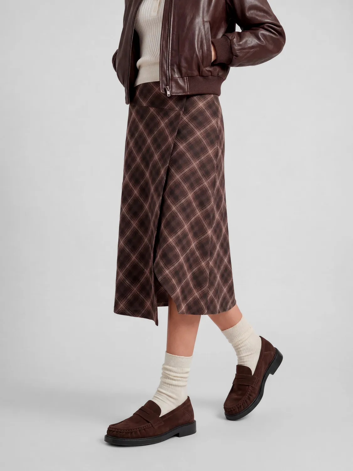 Frau Verona loafers bruin suède geplooid dames