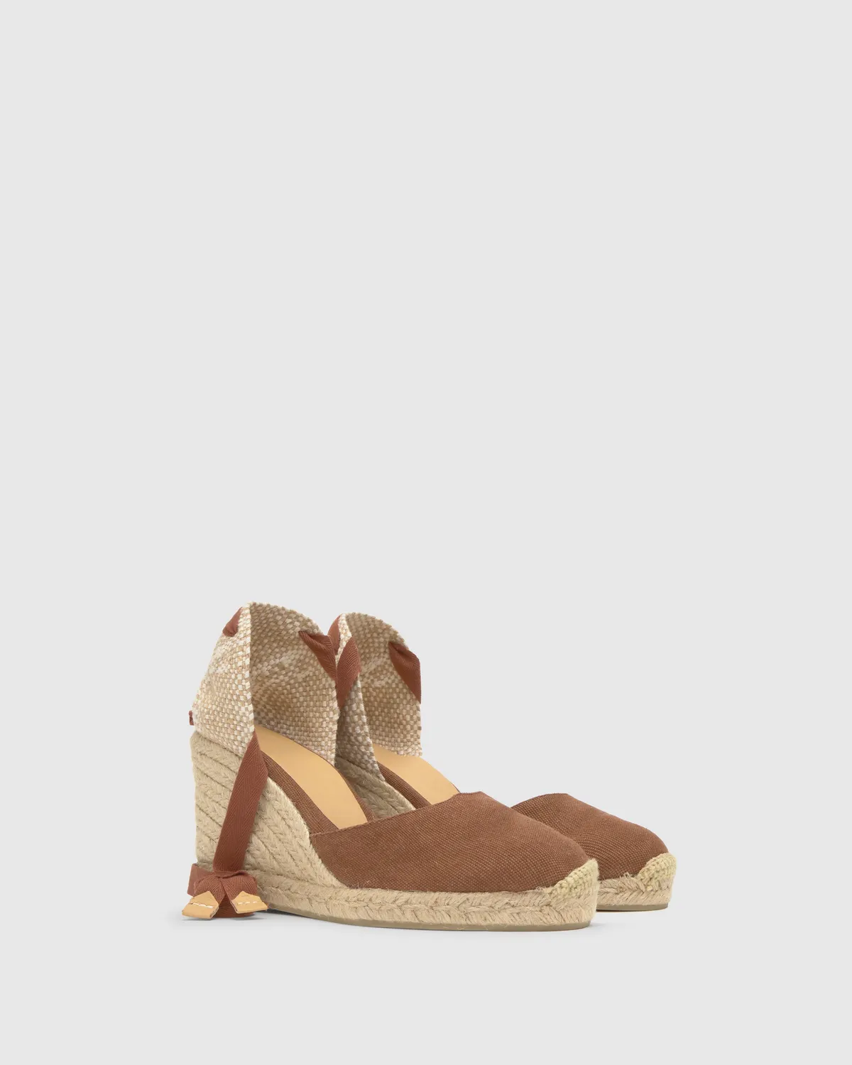 Castaner Carina 8/002 espadrilles pecan – 9 cm sleehak