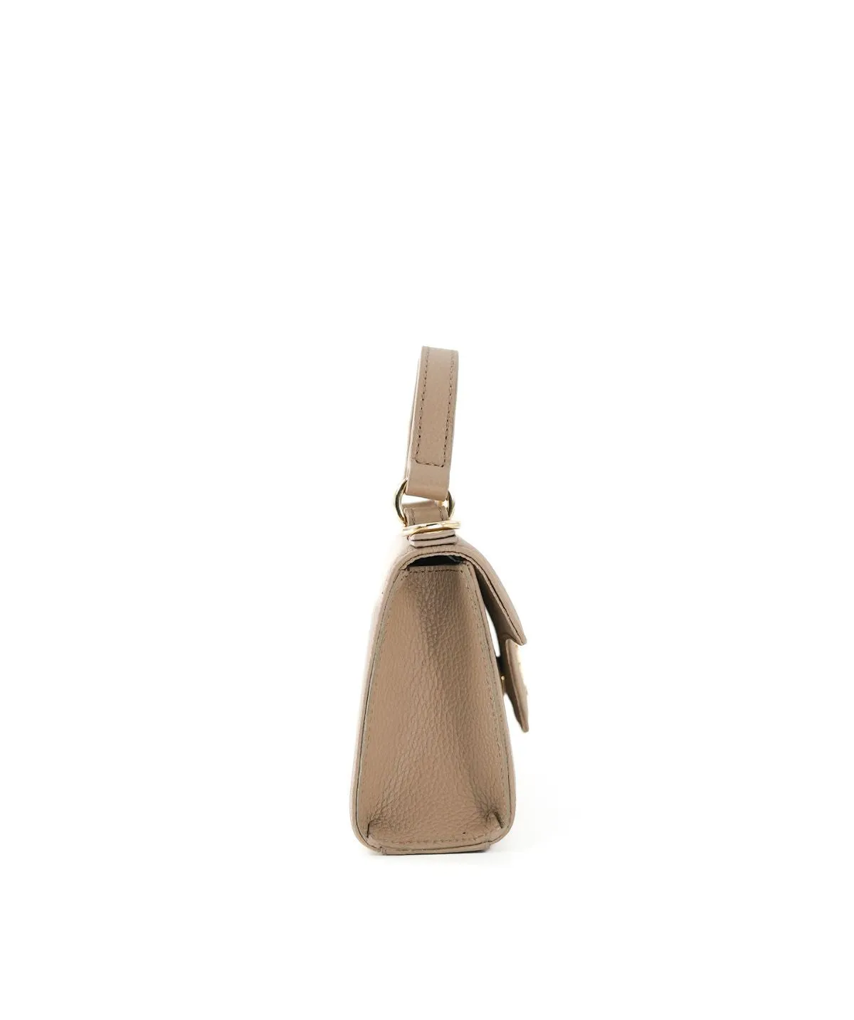 Finsbury FF18 mini tas taupe generfd leer
