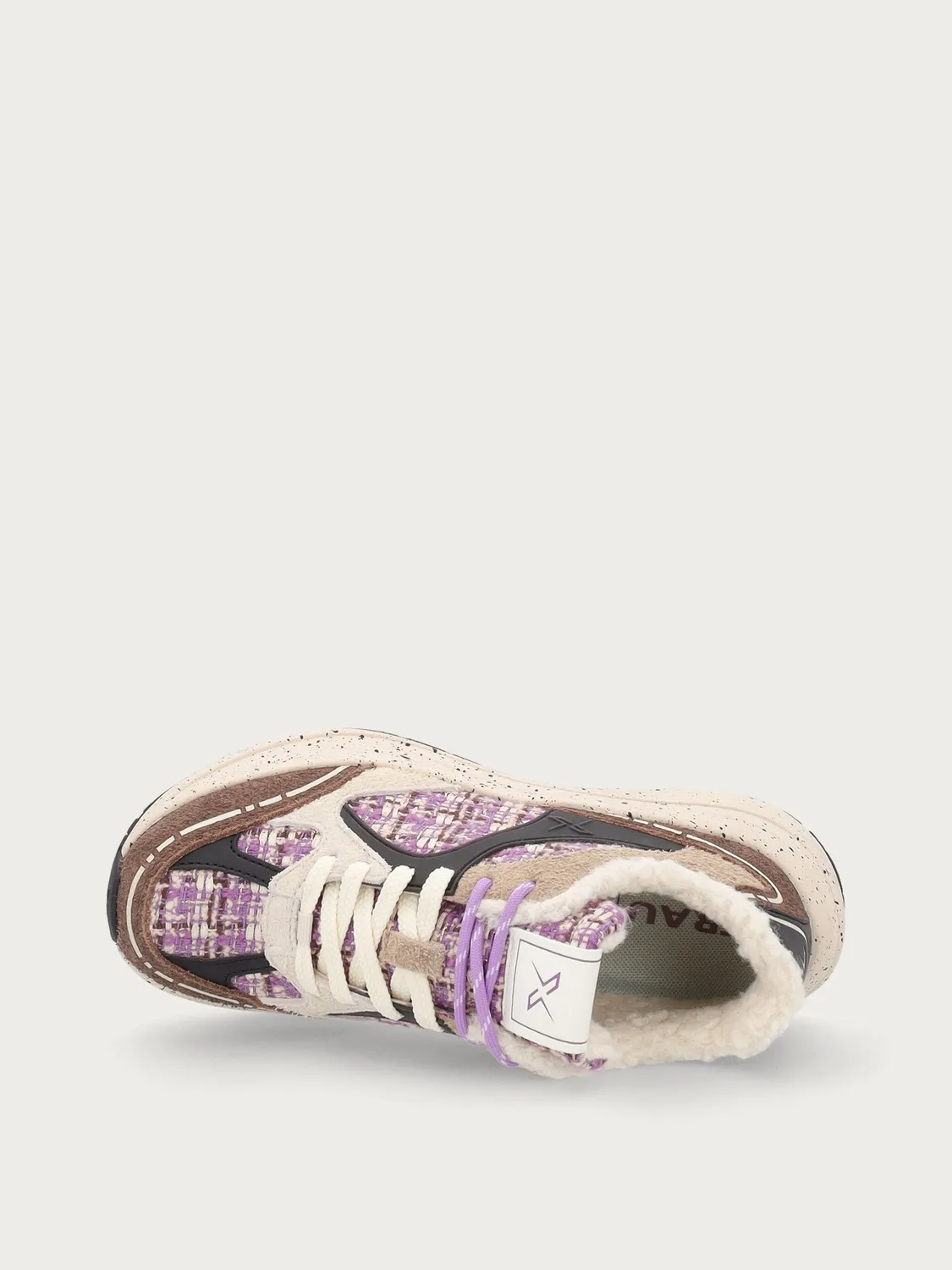 Frau Cross Hybrid sneakers bouclé bontvoering