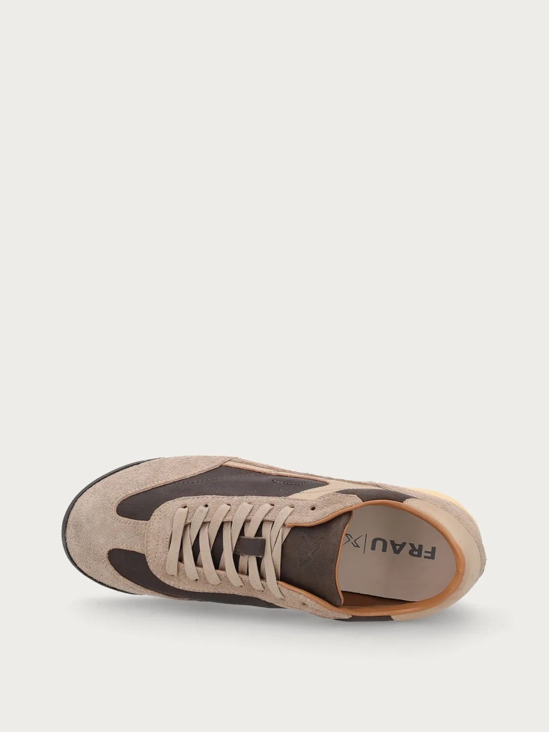 Frau Cross Hybrid beige vintage sneakers leer