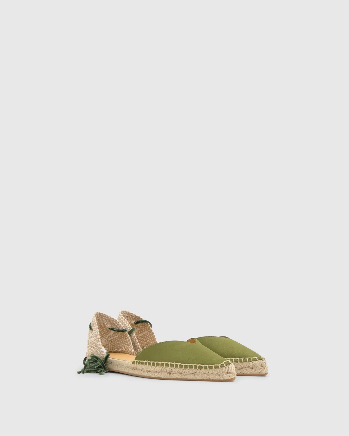 Castaner Brava 006 espadrilles olijf satijn