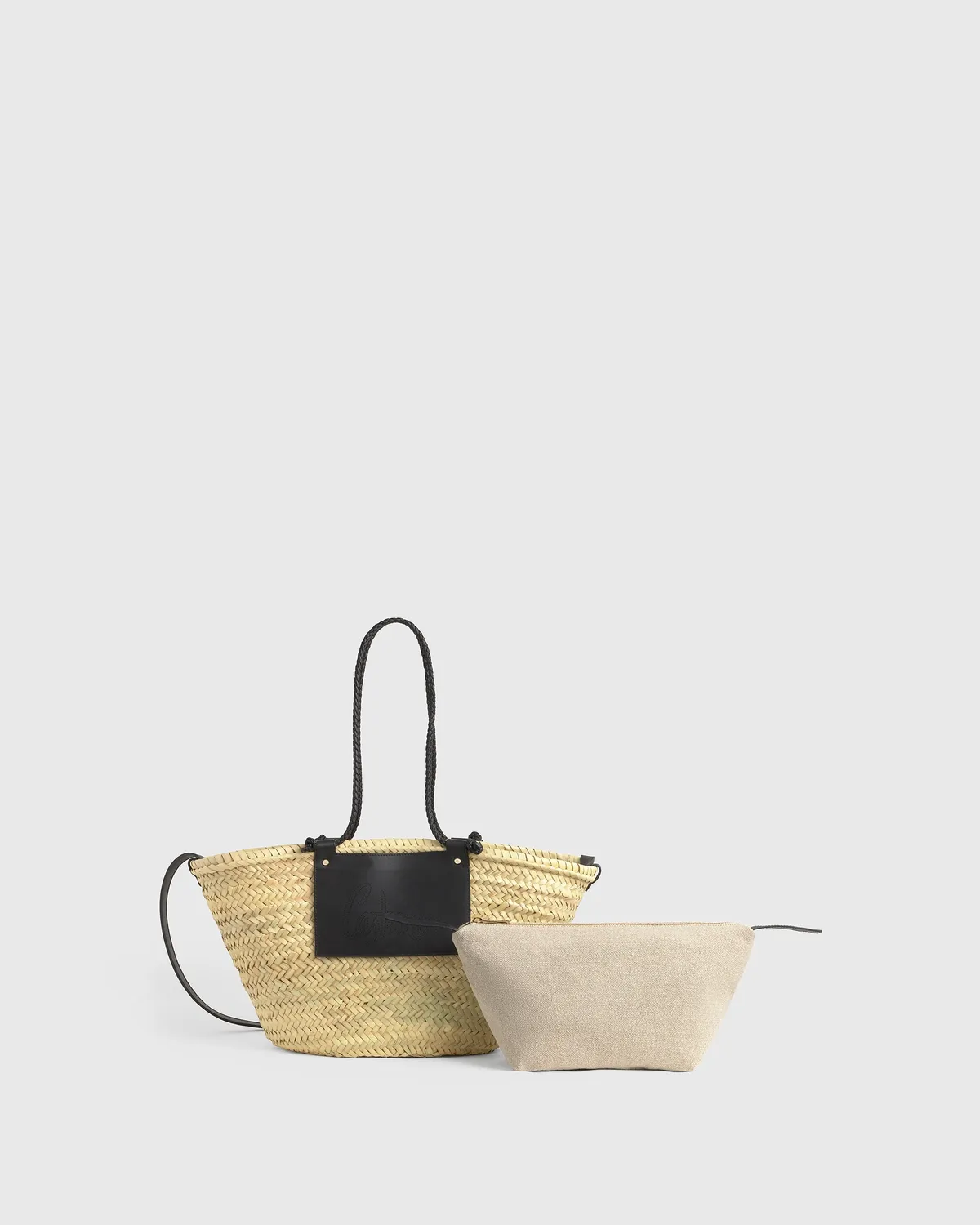 Castaner Campania 152 strandtas zwart raffia