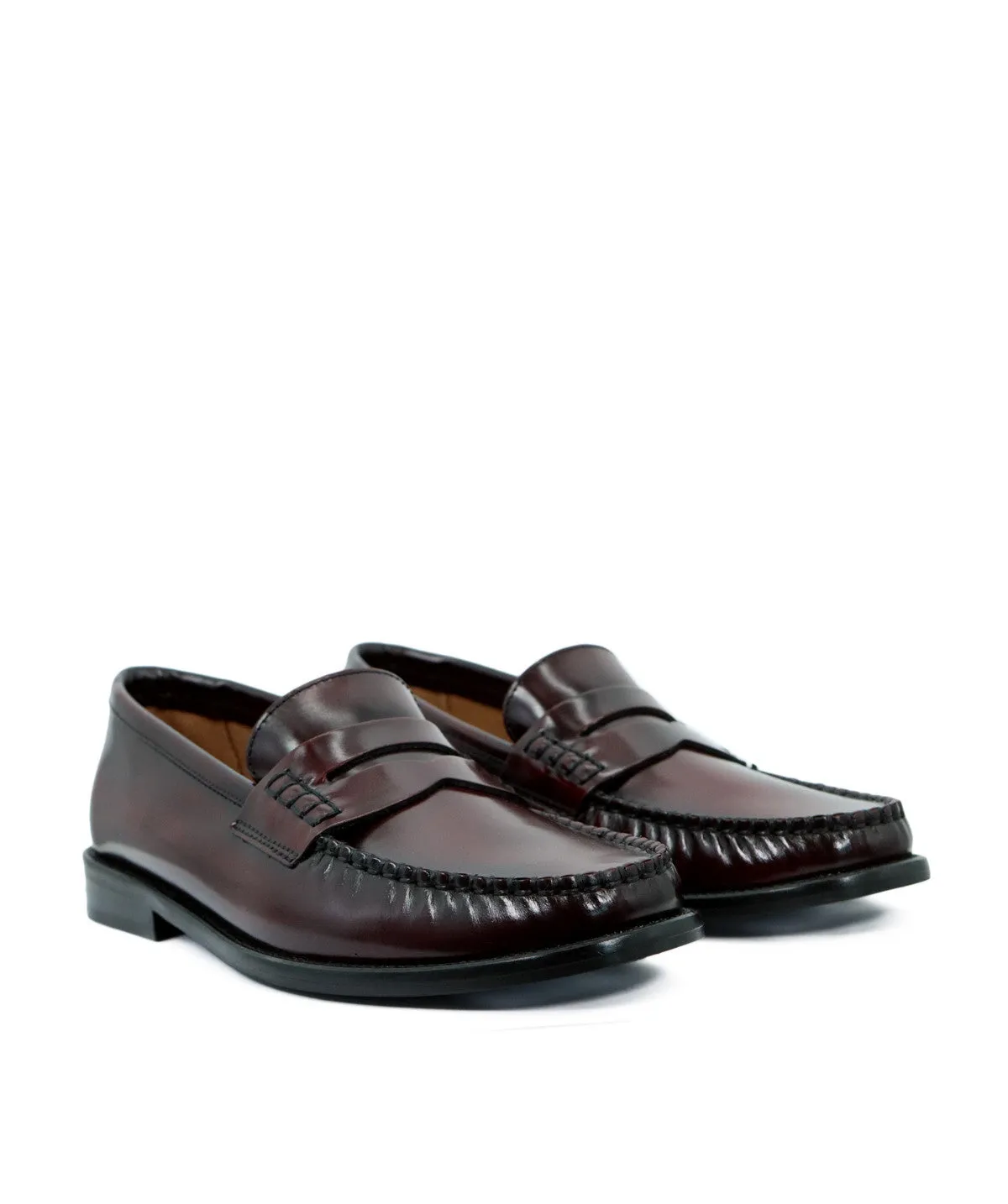 Finsbury Louise loafers bordeaux lakleer rubber zool