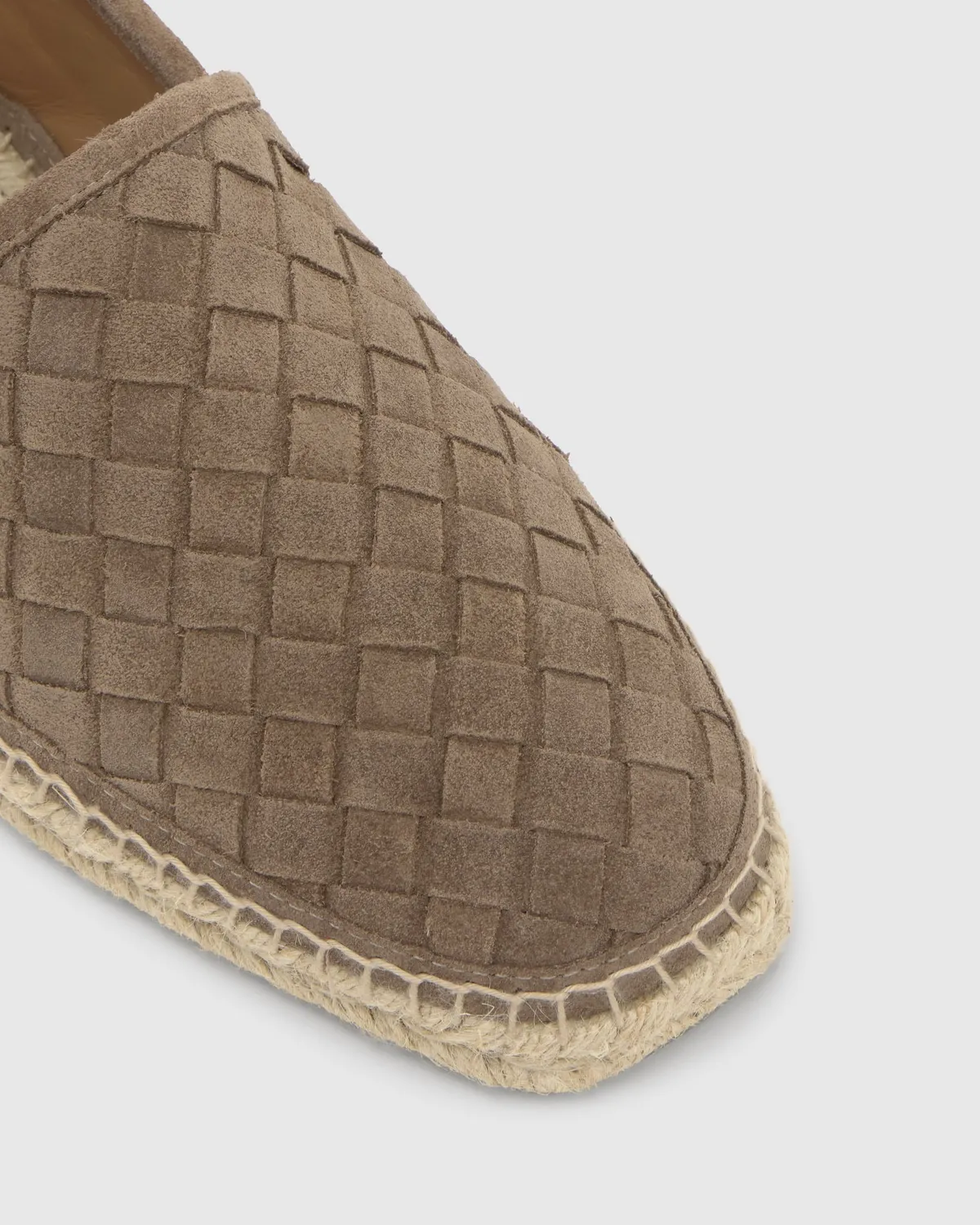 Castaner Porto 186 espadrilles taupe vlechtleer