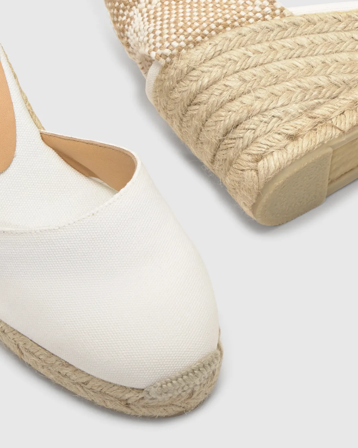Castaner CARINA/6/001 espadrilles blanco katoen 7cm
