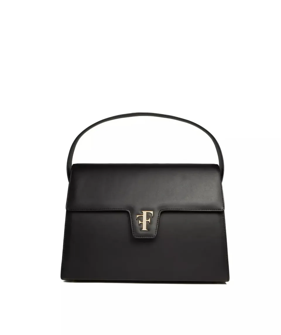 Finsbury FF35 handtas zwart leer 13 inch