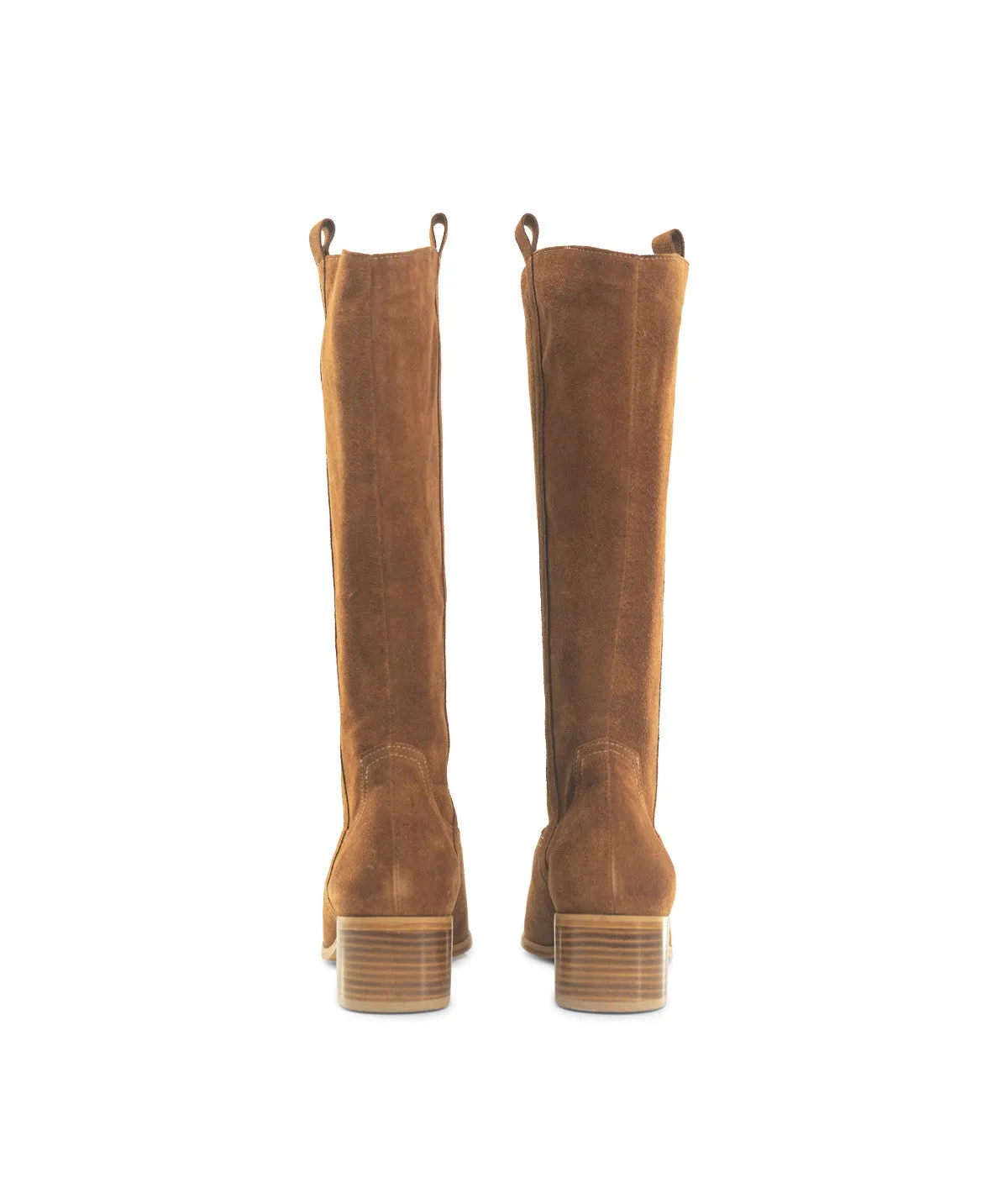 Finsbury Judith cowboylaarzen camel suède dames