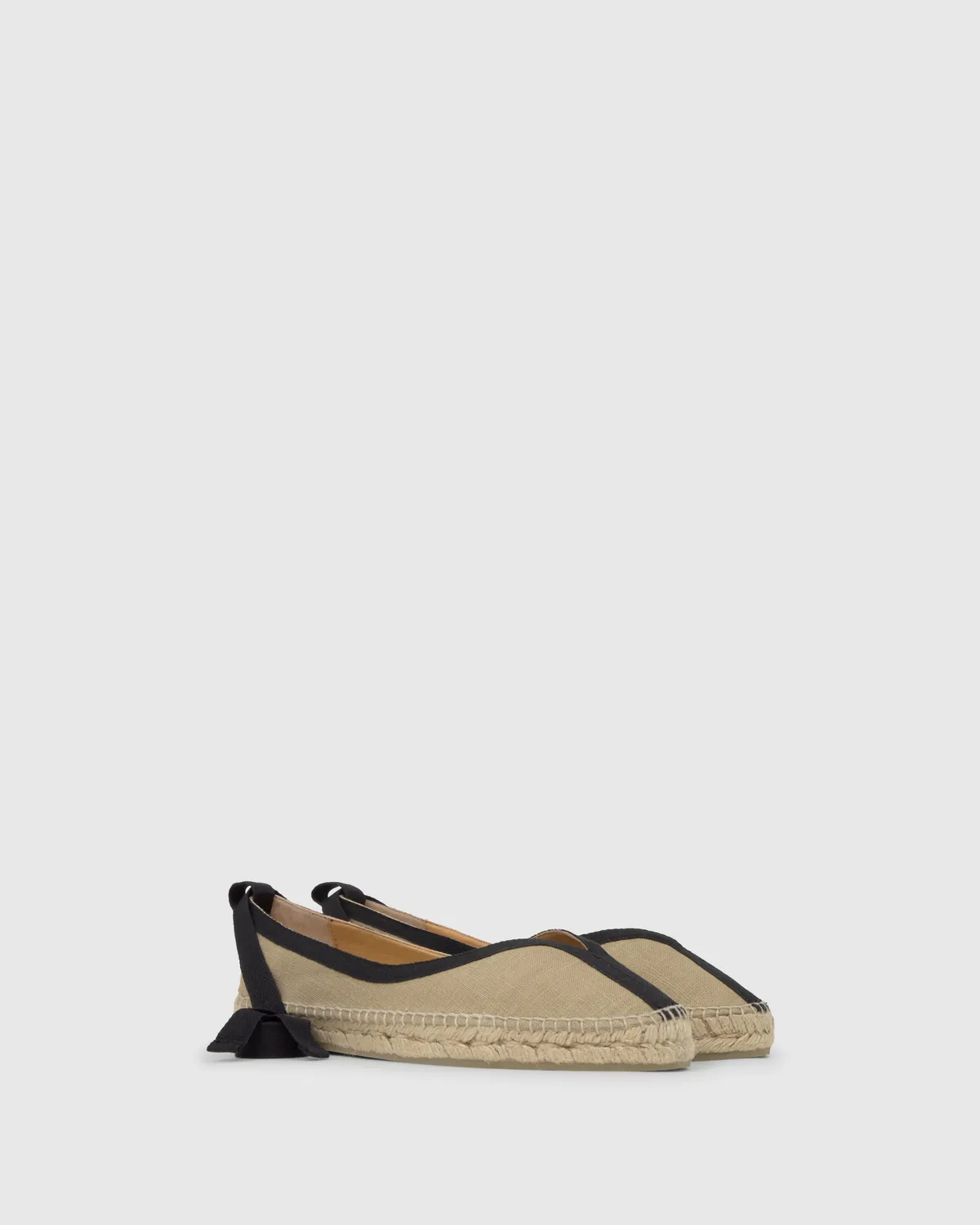 Castaner Kanu CSC/003 espadrilles beige-zwart linnen