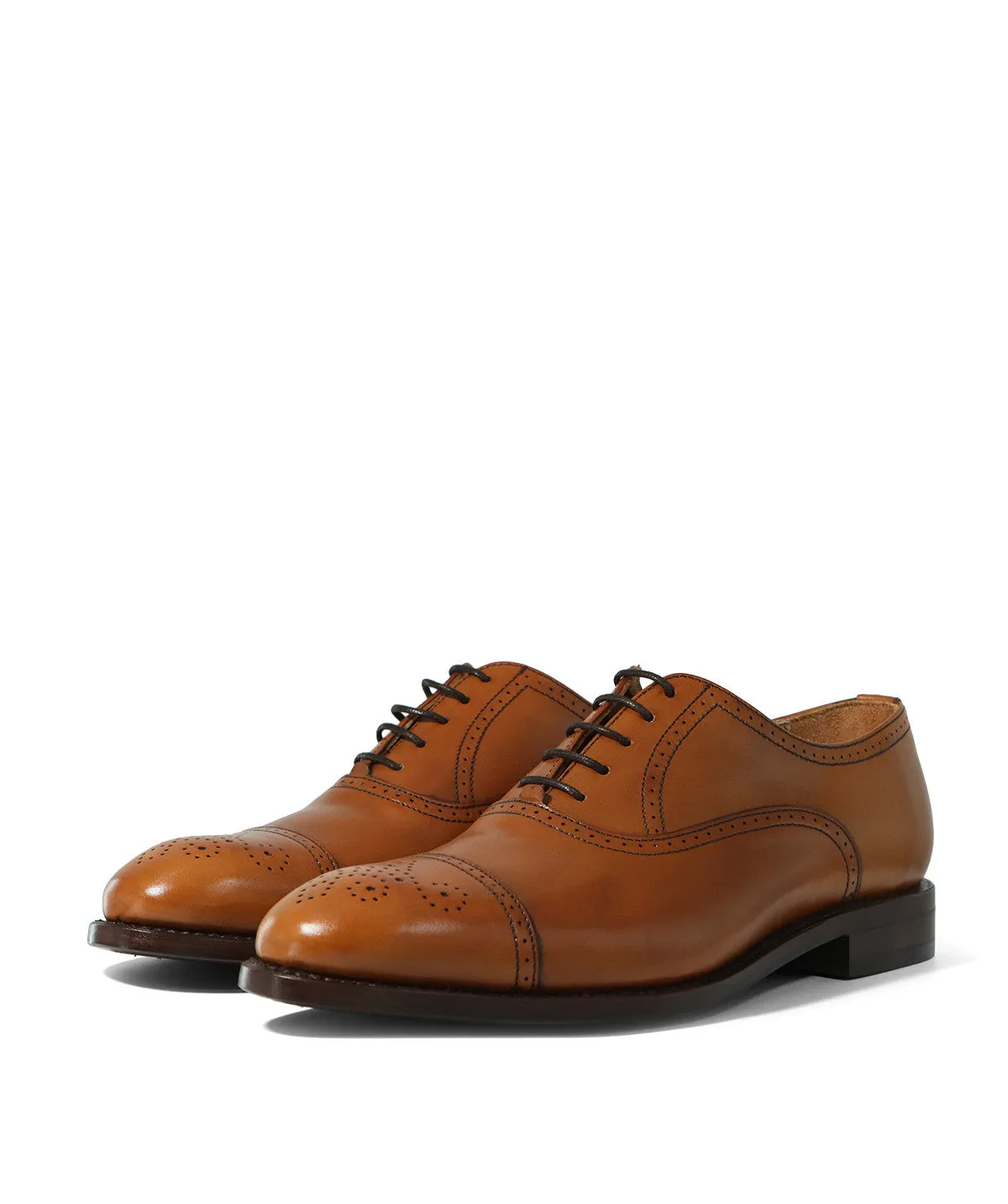 Finsbury Diplomat Gold oxfordschoen lichtbruin cap-toe