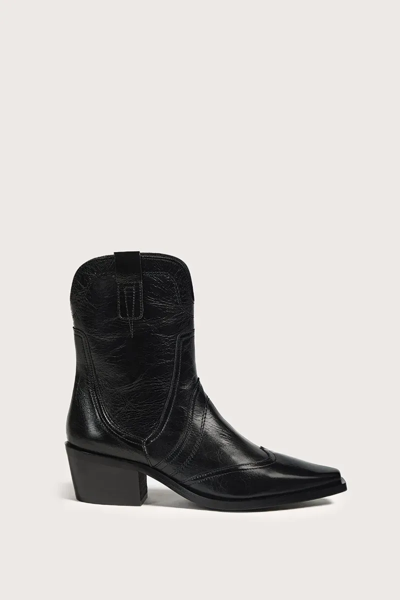 Bryan Stepwise Victoria Terra zwart cowboylaarzen leer