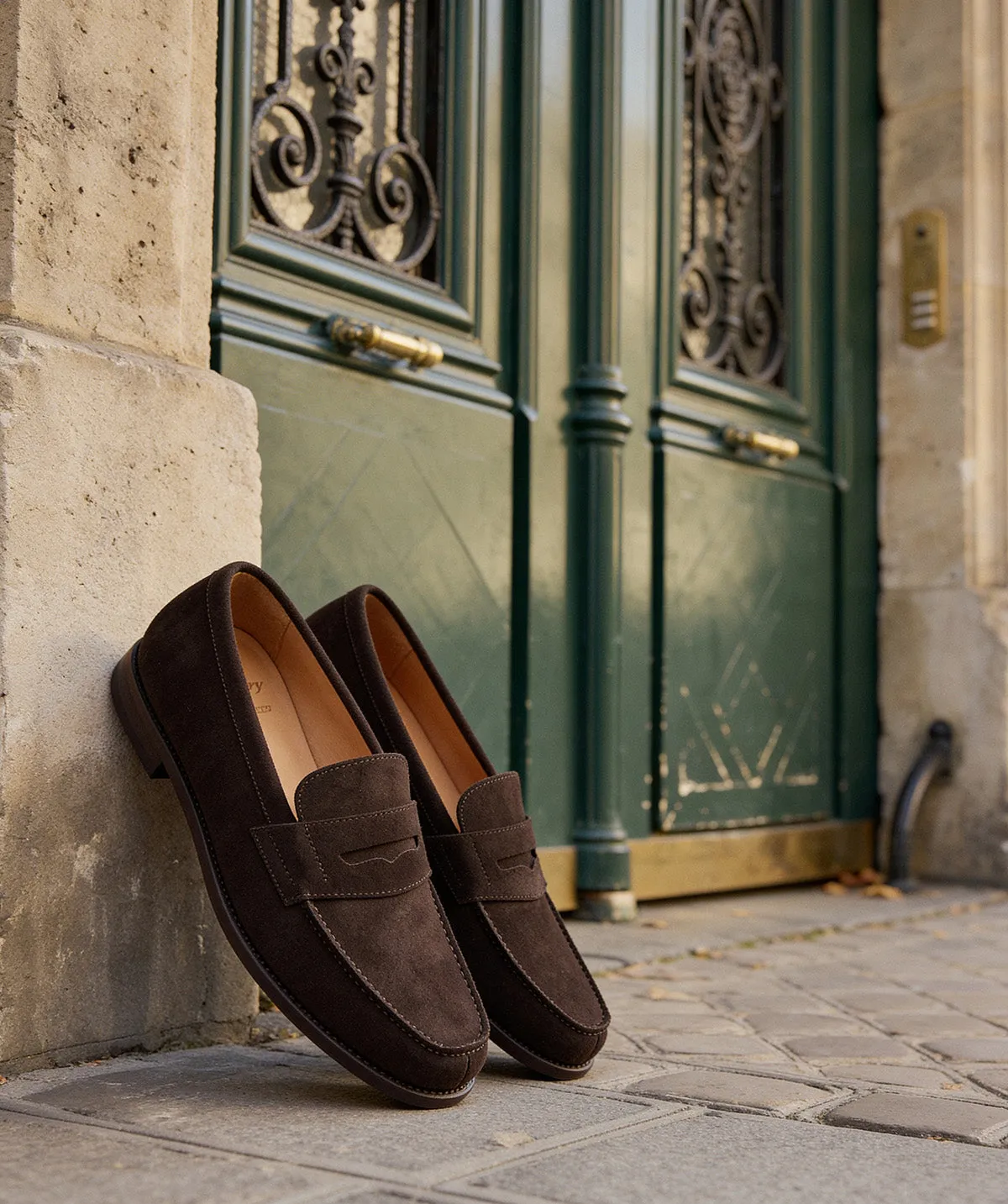 Finsbury College 1986 loafer bruin suède heren