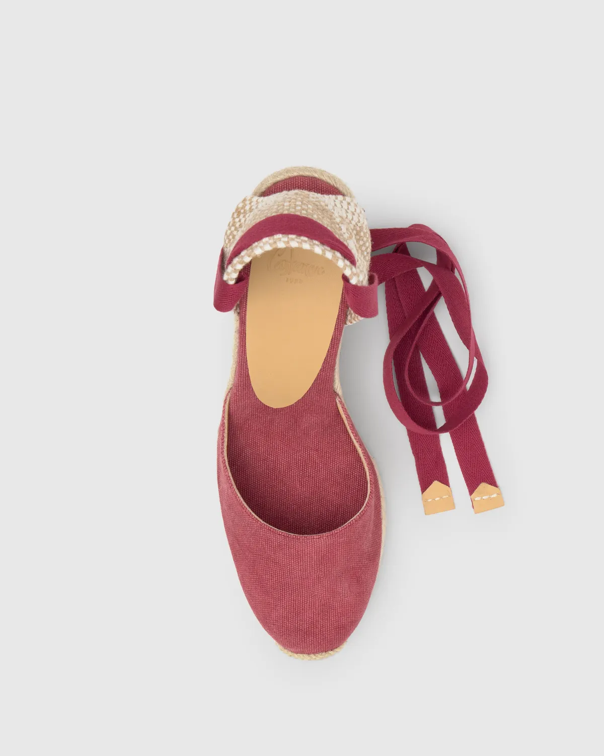 Castaner Carina 8 002 espadrilles merlot katoen 9 cm