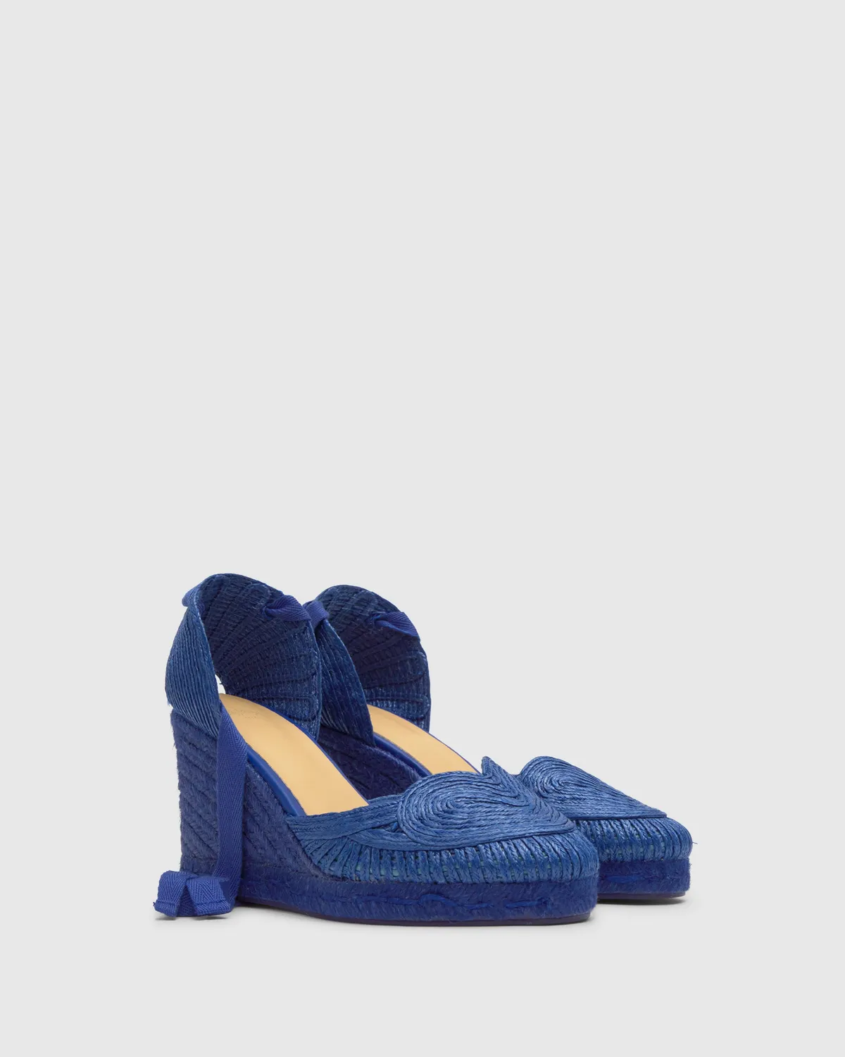 Castaner Cacia C/8/302 espadrilles blauw raffia 9cm