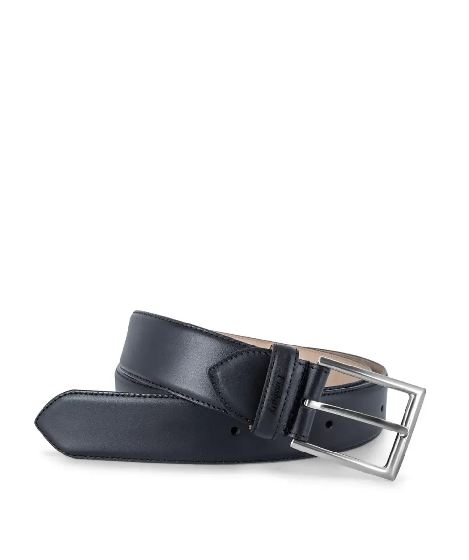 Finsbury Black leren riem zwart 100 leer