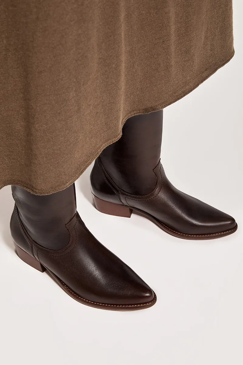Bryan Stepwise Terra Jandra cowboylaarzen bruin leer