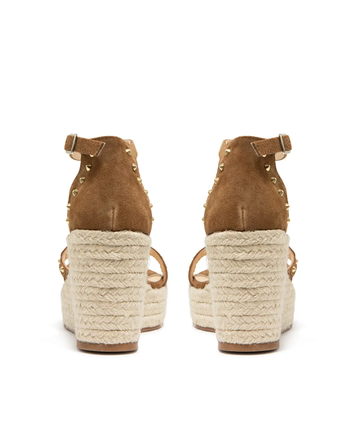 Finsbury CAMILLE Sandalen Beige Suède Sleehak