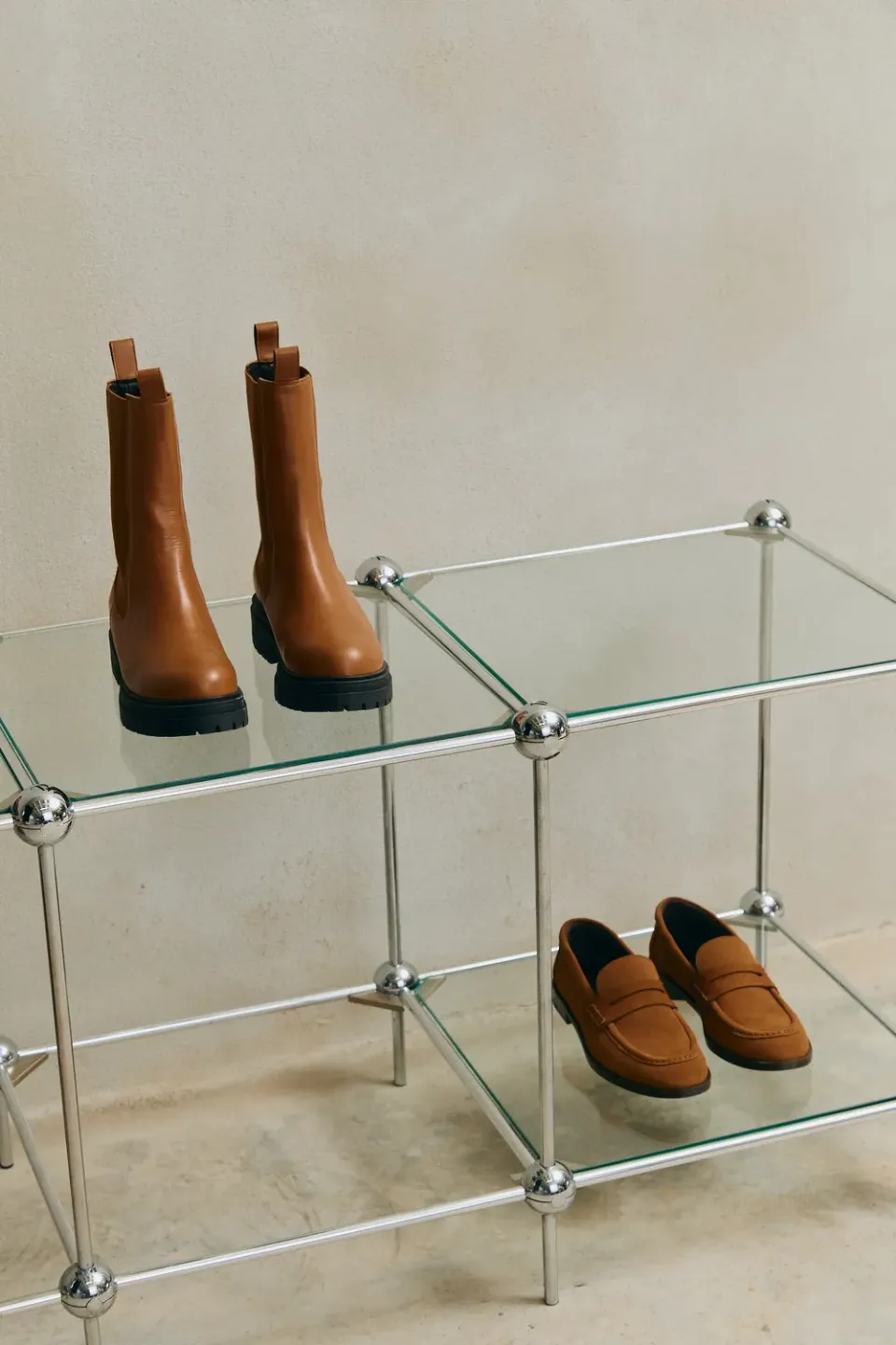Jutelaune Lea Brown loafers bruin leer maat 36-42