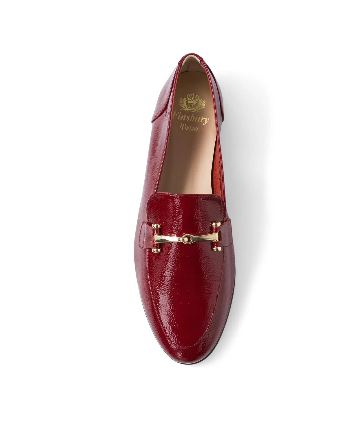 Finsbury Amelie loafers bordeaux lakleer met bit