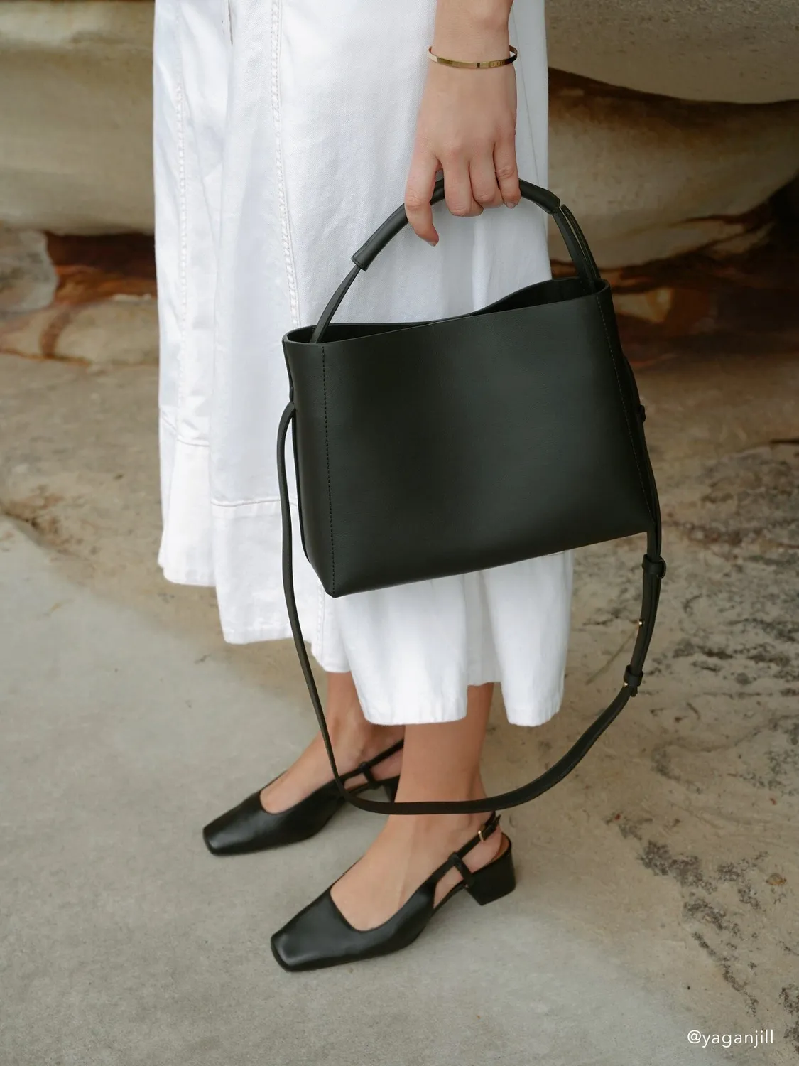 Flattered Elin Leather Black pumps zwart leer