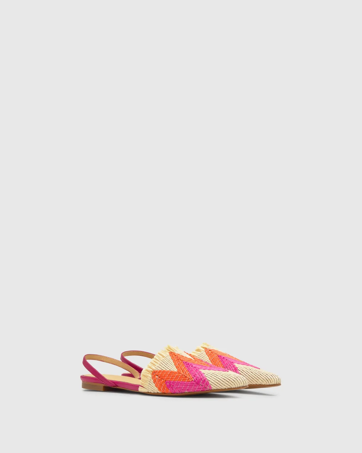 Castaner Berta 296 ballerina’s multicolor raffia