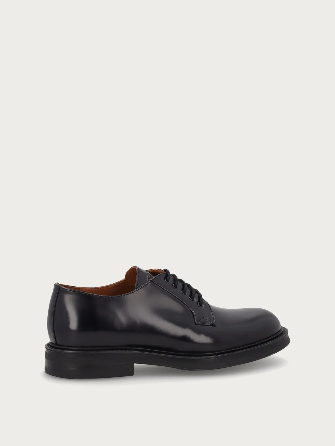 Frau Verona blauwe leren derby veterschoenen