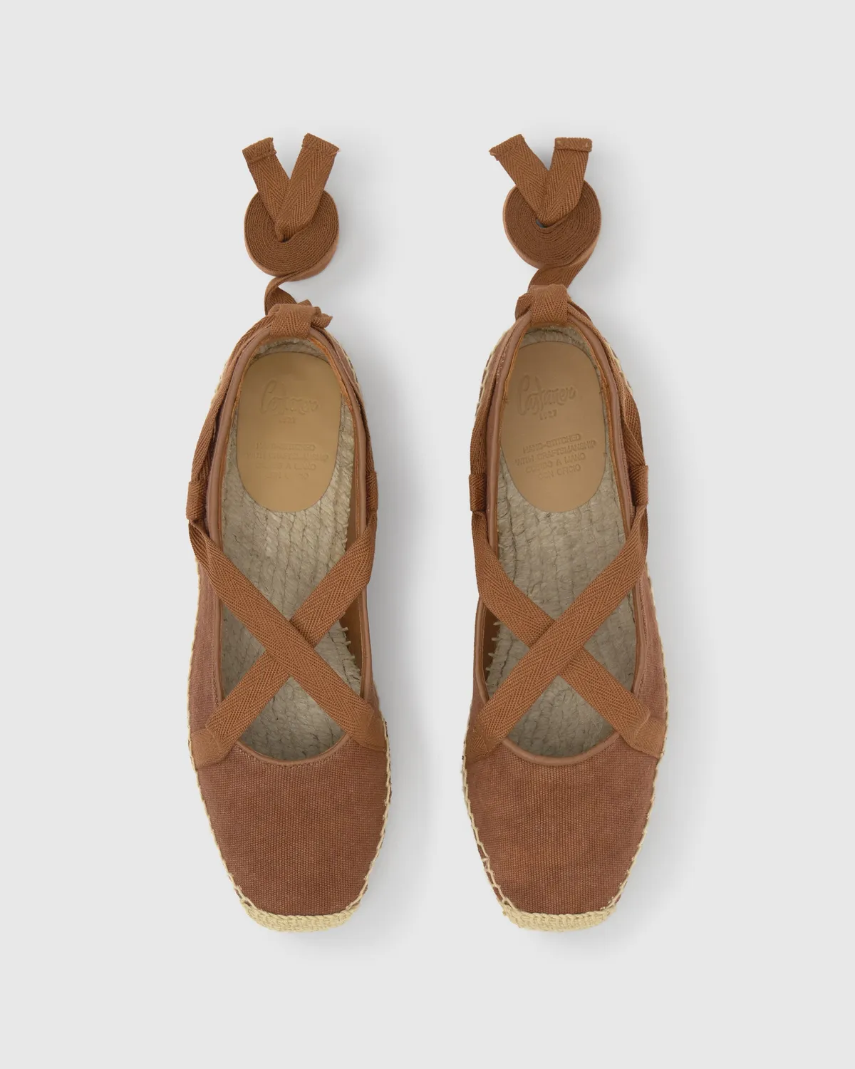 Castaner Petunia V espadrilles pecan platte zool