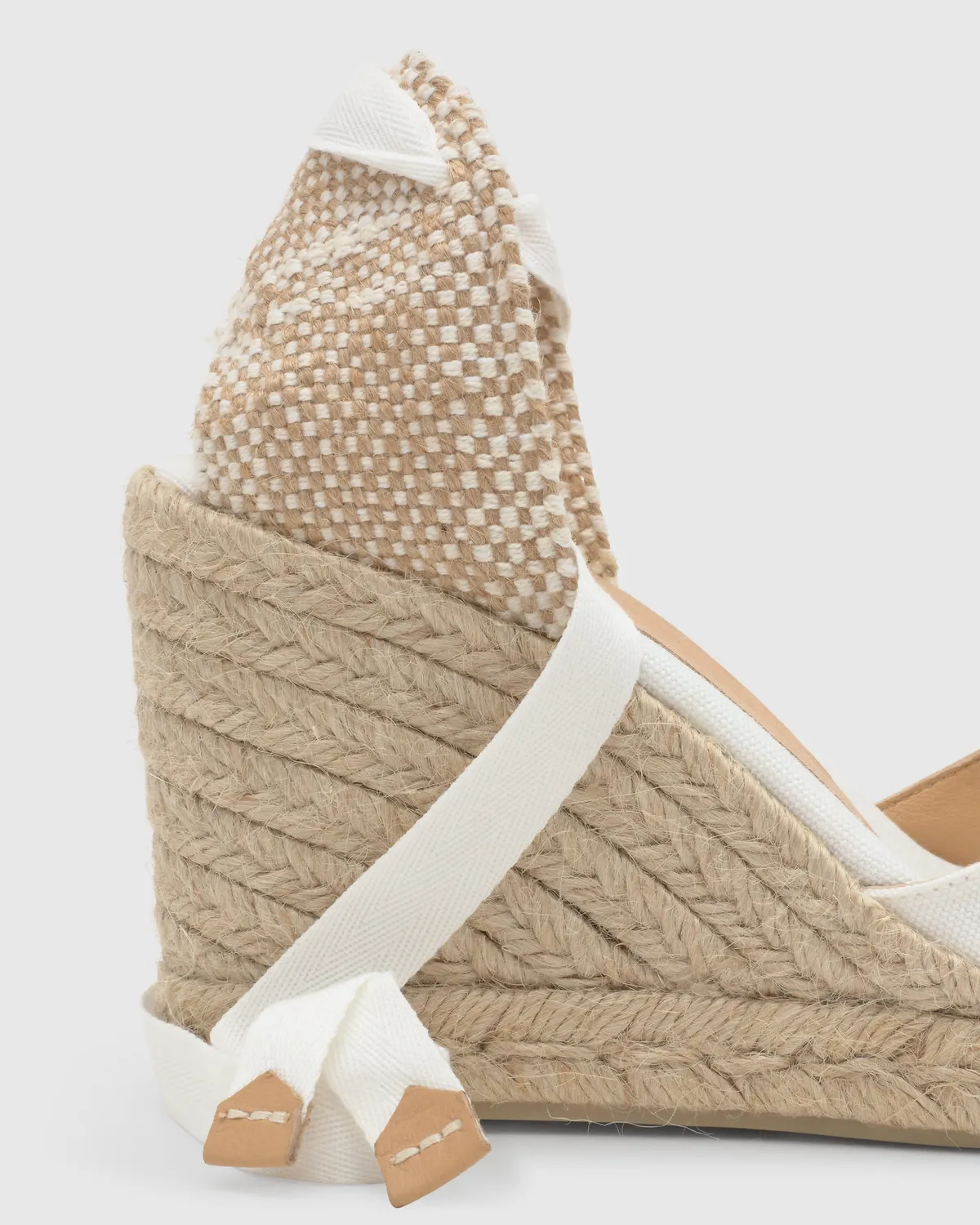 Castaner Chiara 8/001 espadrilles wit katoen lace-up