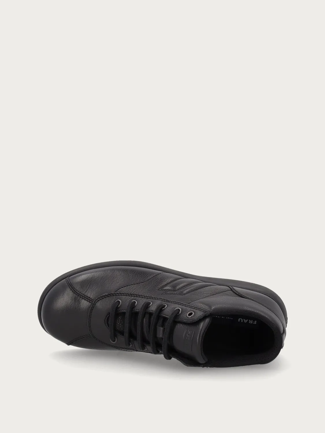 Frau Comfort hoge sneakers zwart leer heren