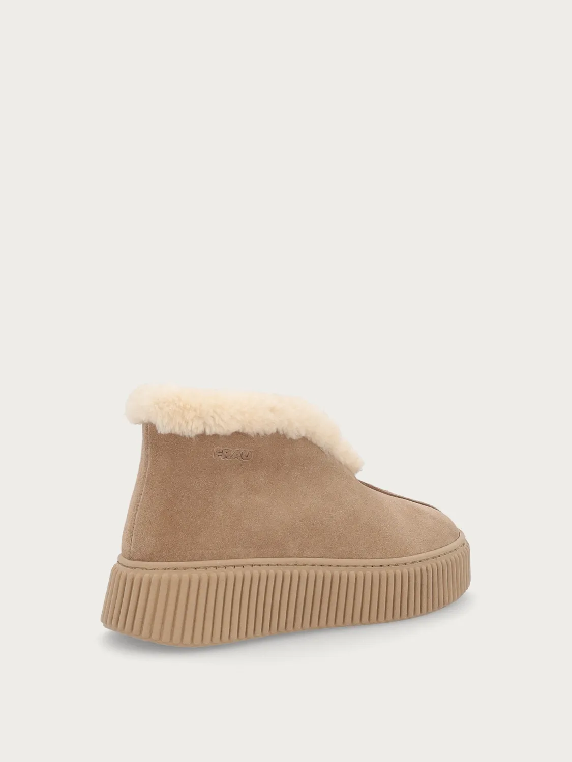 Frau Verona veterboots suède bont beige