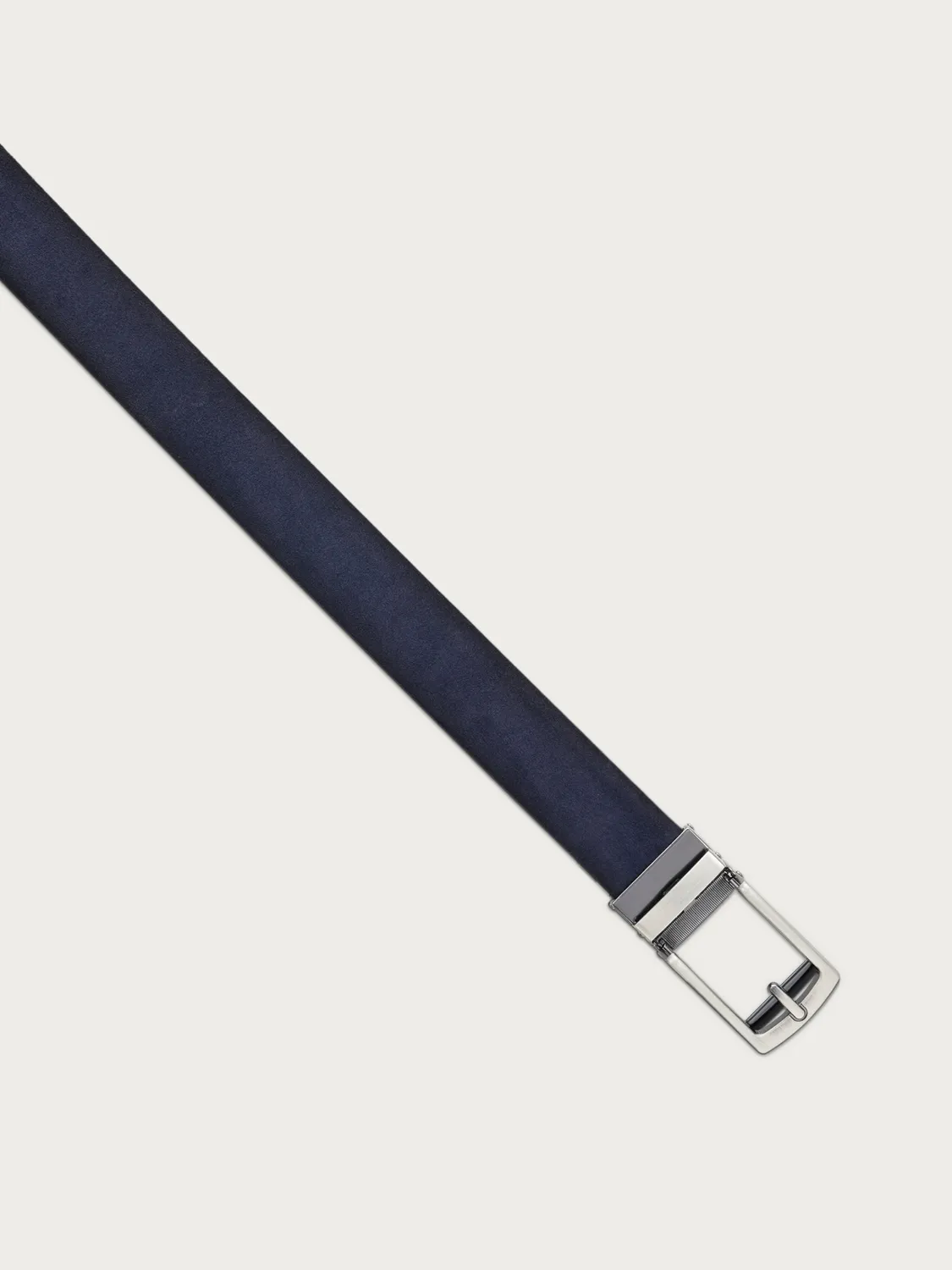 Frau Urban Elegance blauwe leren riem heren klik