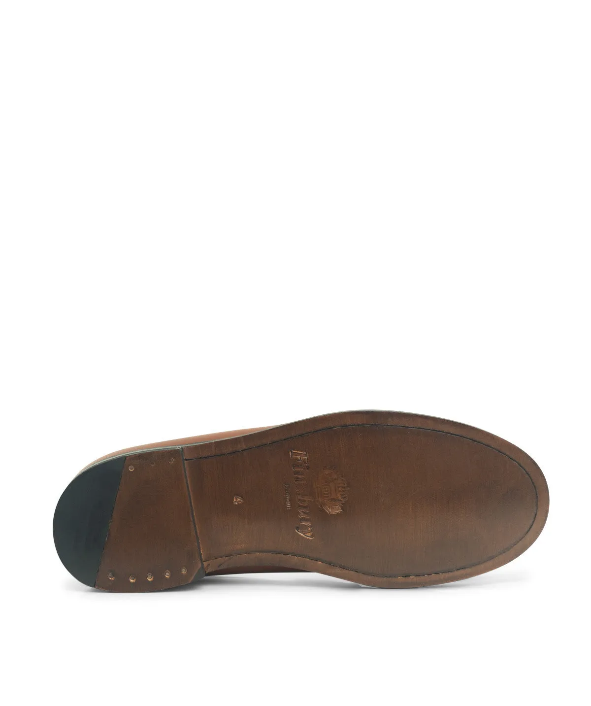 Finsbury Lilou leren loafers cognac-wit leer