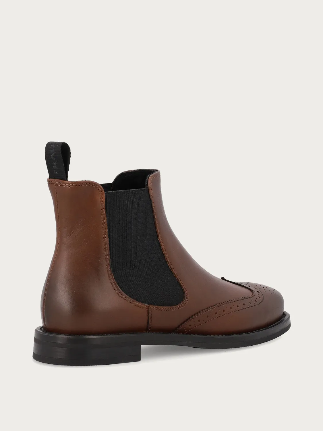 Frau Verona Dames Beatle Boots Leer Cognac