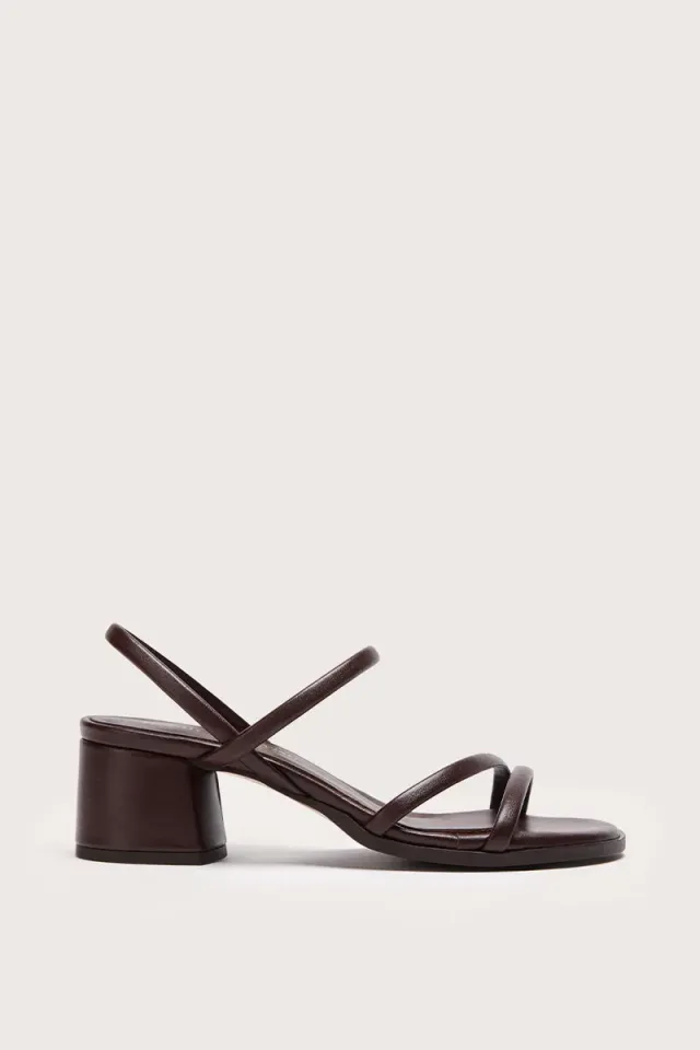 Bryan Stepwise Capri Cacao sandalen minimal leer