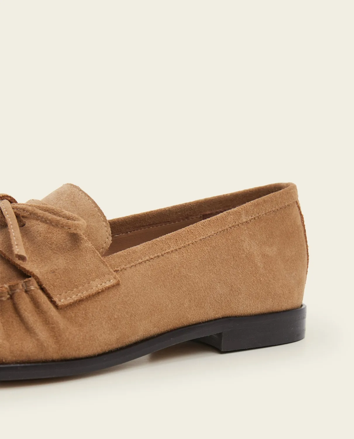 Flattered Dylan Cognac loafers suède