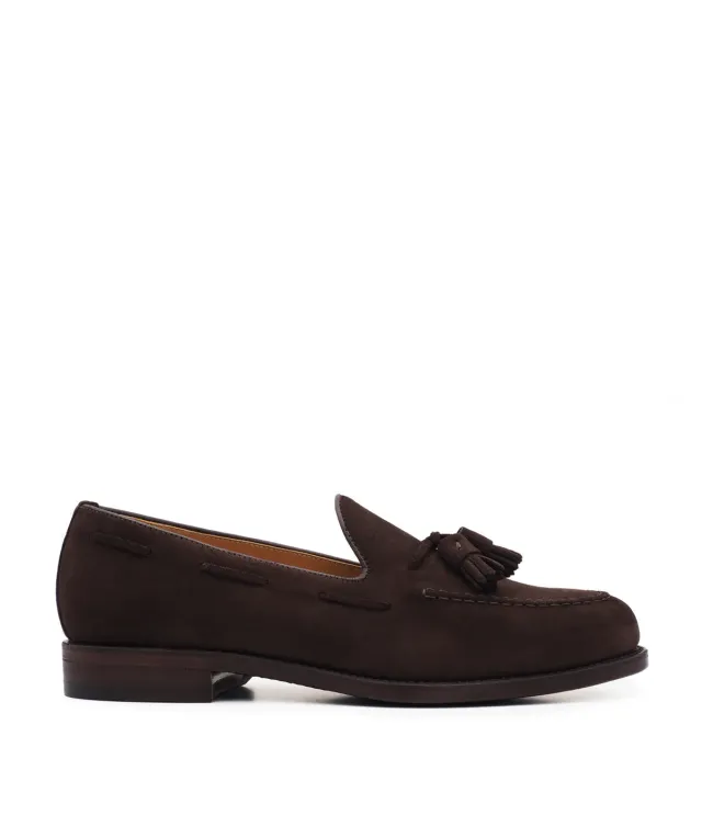 Finsbury OLDEN bruine loafers suède instap