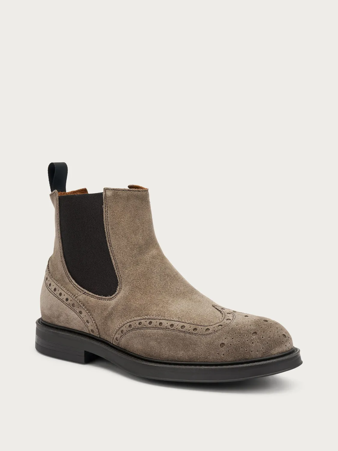 Frau Verona Beatle Boots Heren Suède Neutraal