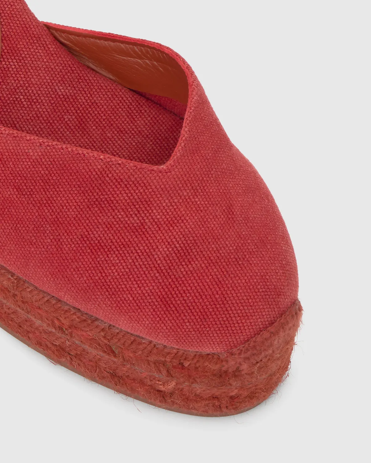 Castaner Chiara C/6ED/002 espadrilles donkerrood lint