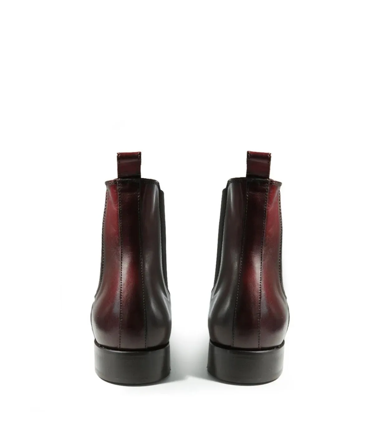 Finsbury Firenze enkellaarzen bordeaux leer
