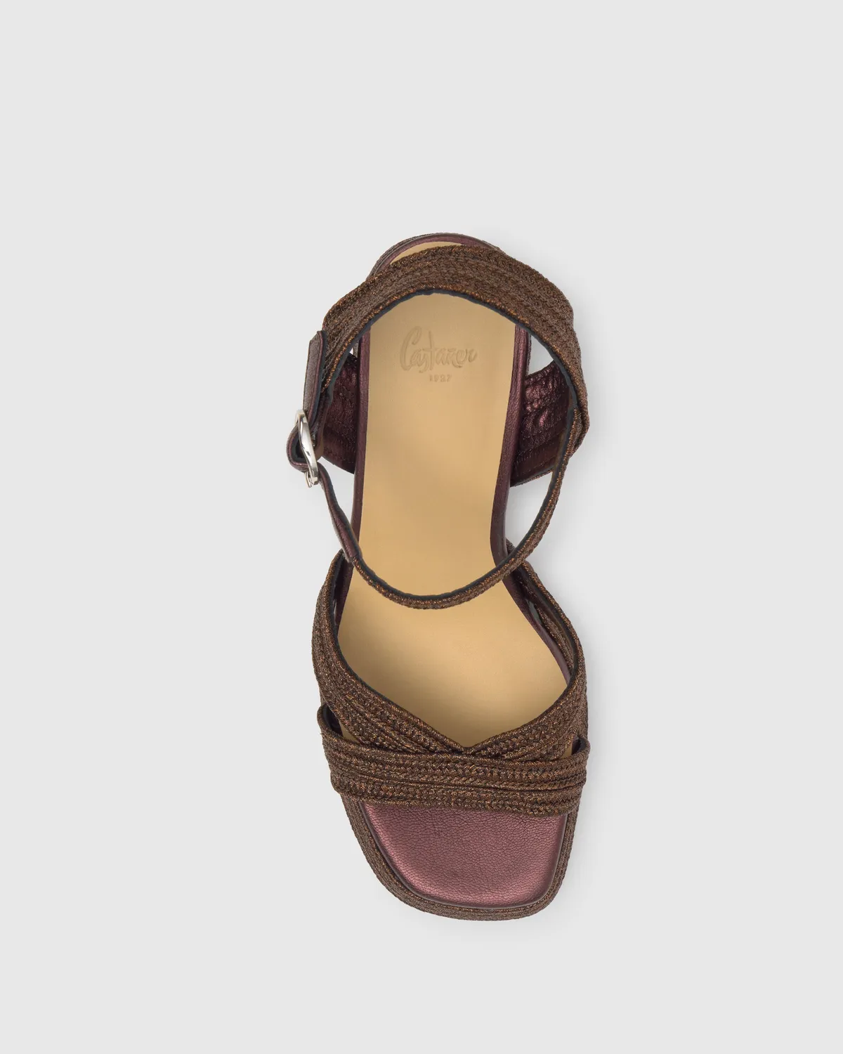 Castaner Valle 142 sandaal bruin hak 10 cm