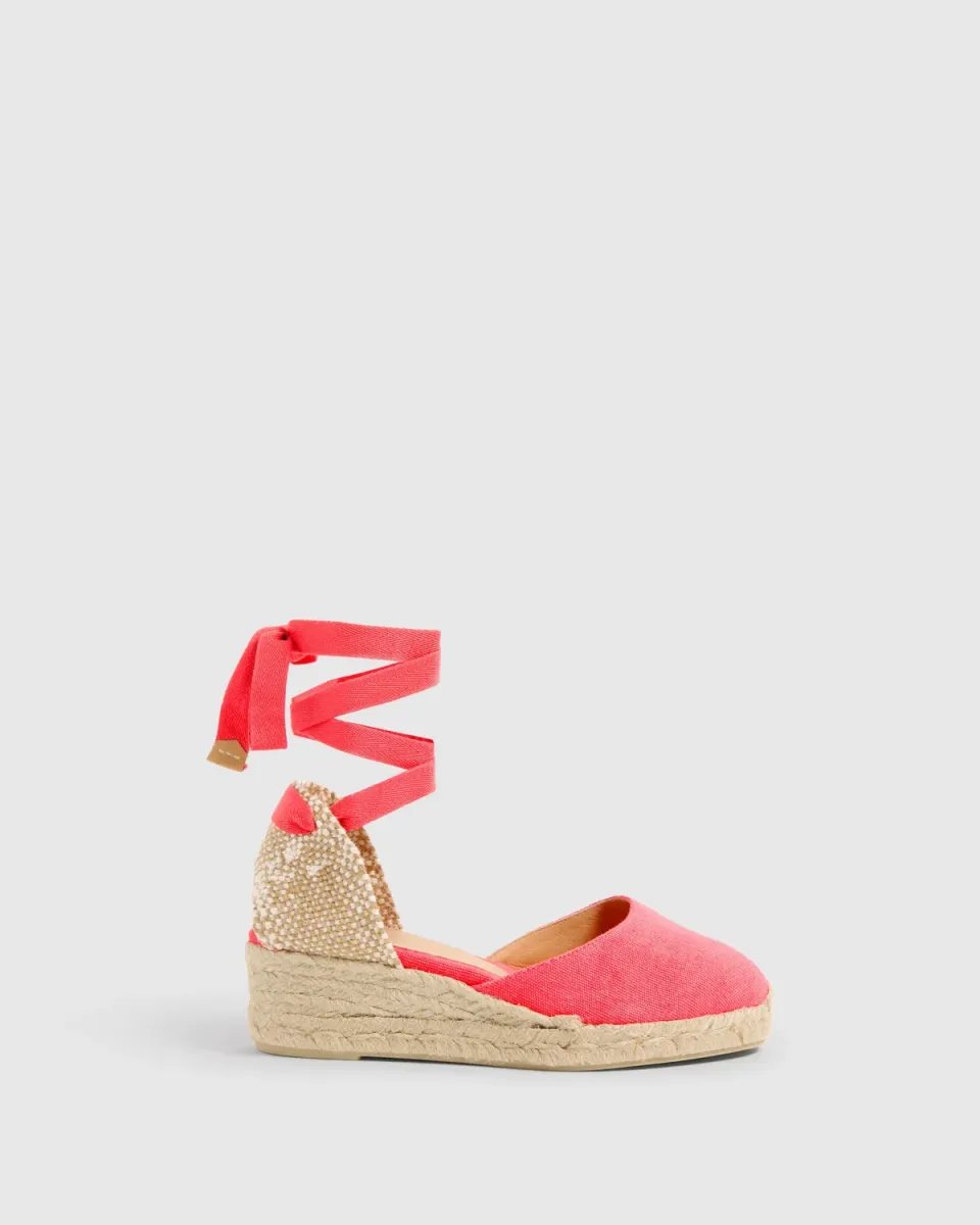 Castañer CARINA/3/002 espadrilles rood canvas